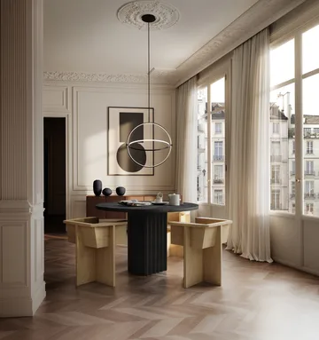 Arc matbord Ø120 cm - Coffee black oak - 101 Copenhagen