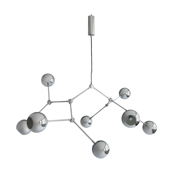 Drop Chandelier Globe takkrona - Chrome - 101 Copenhagen
