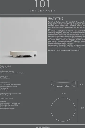Iwa dekorationsbricka - Birch, Ø43 - 101 Copenhagen