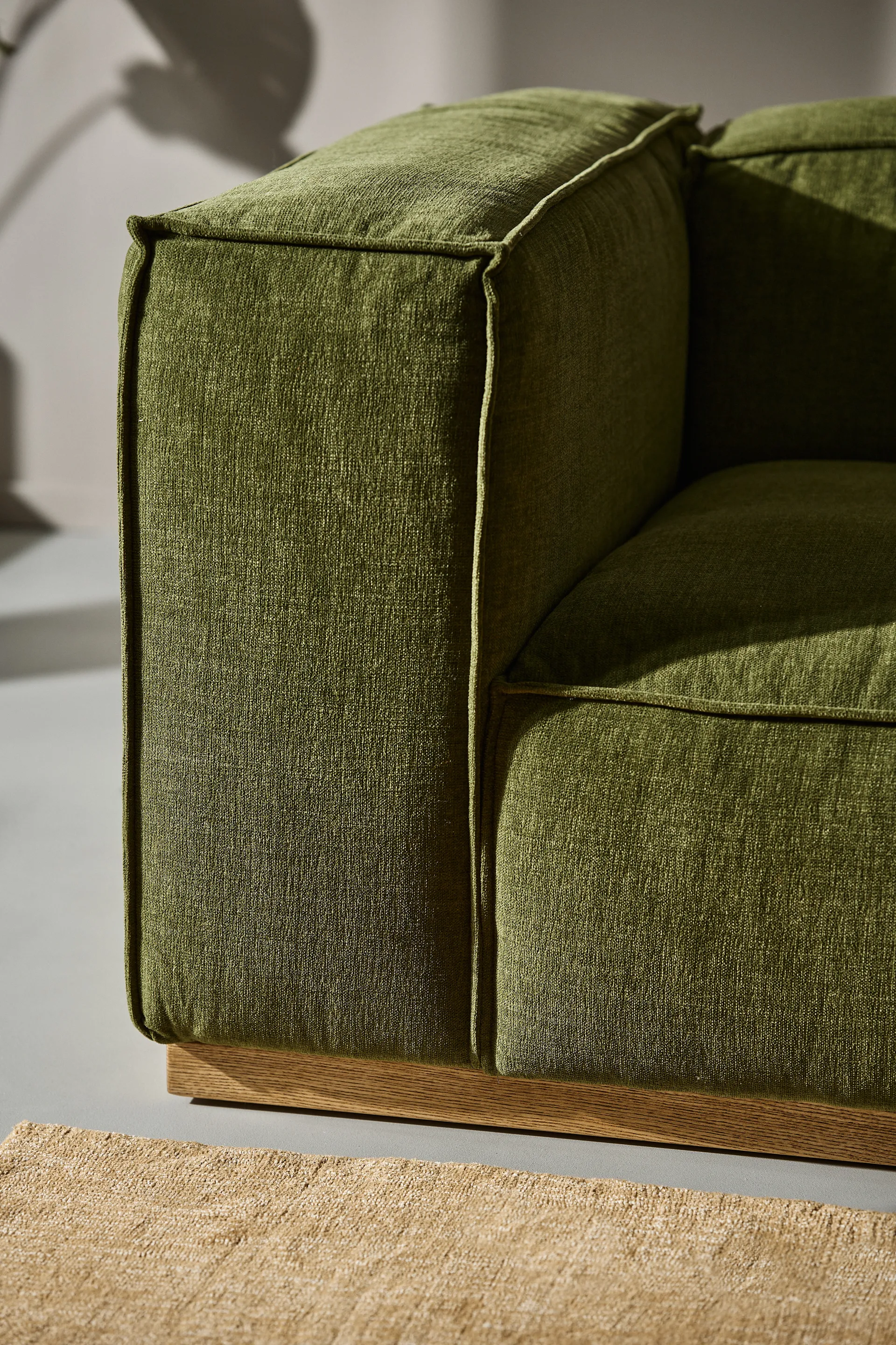 Bergsdal soffa, Luiza Green 3975-ekbetsad ask, 3-sits 1898