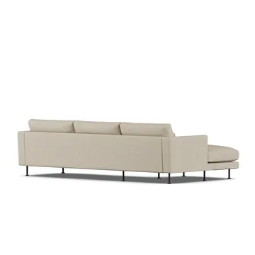 Bredhult soffa - Bern Beige 0341-svart stål, 2,5-sits C2 - 1898
