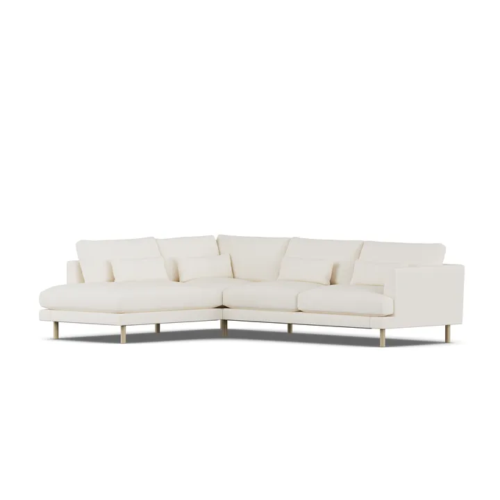 Bredhult soffa - Jump Off White 1954-vitoljad ek, 3-sits A2 - 1898