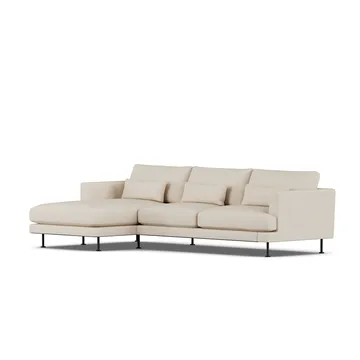 Bredhult soffa - Same Beige 6670-svart stål, 2,5-sits C2 - 1898