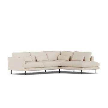 Bredhult soffa - Same Beige 6670-svart stål, 3-sits A1 - 1898