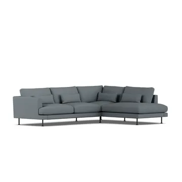 Bredhult soffa - Same Blue 6678-svart stål, 3-sits A1 - 1898