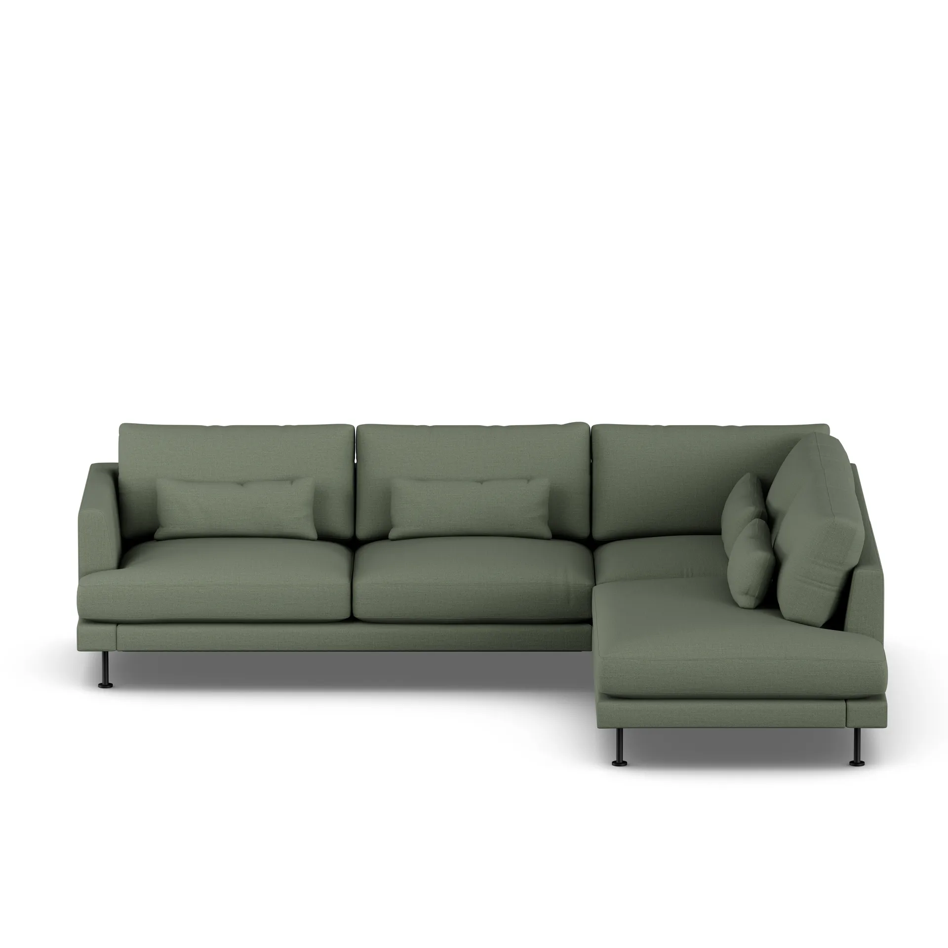 Bredhult soffa, Same Forest 6677-svart stål, 3-sits A1 1898