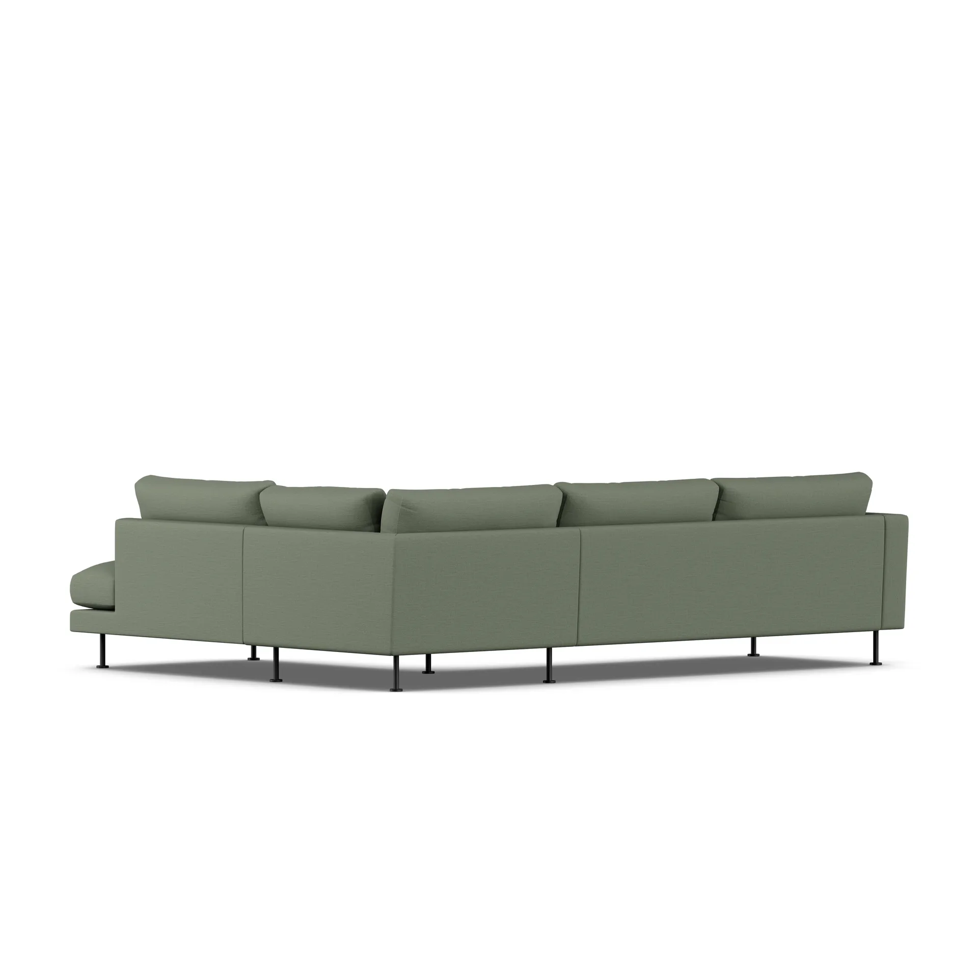 Bredhult soffa, Same Forest 6677-svart stål, 3-sits A1 1898