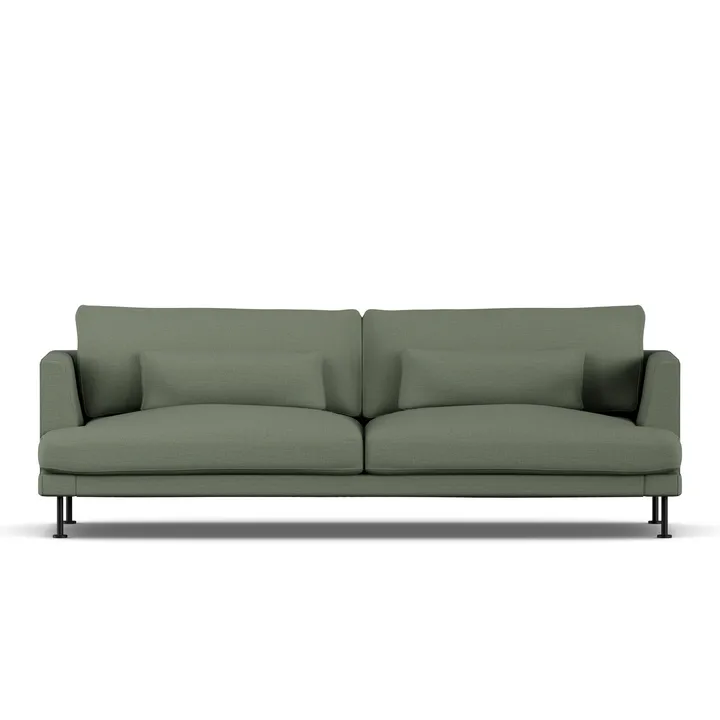 Bredhult soffa - Same Forest 6677-svart stål, 3-sits - 1898