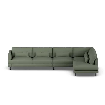 Bredhult soffa - Same Forest 6677-svart stål, 4-sits B1 - 1898
