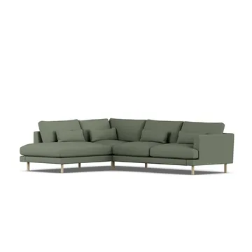 Bredhult soffa - Same Forest 6677-vitoljad ek, 3-sits A2 - 1898