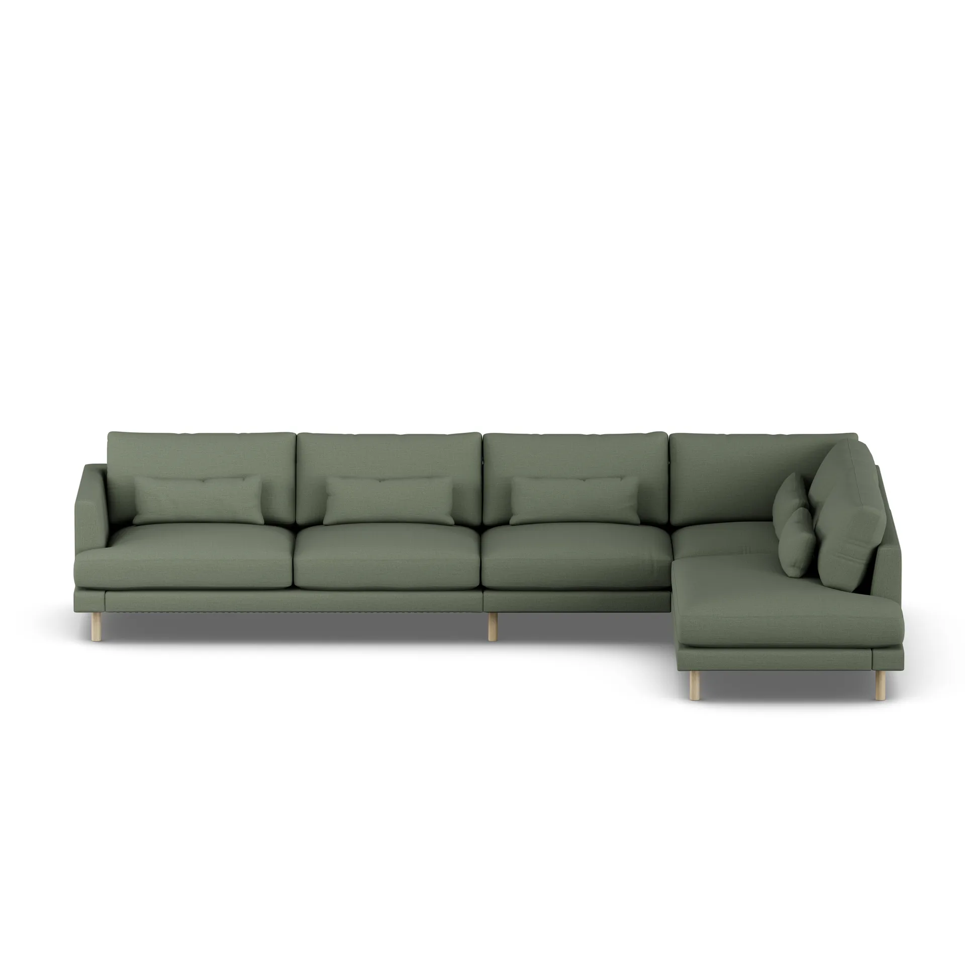 Bredhult soffa, Same Forest 6677-vitoljad ek, 4-sits B1 1898