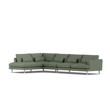 Bredhult soffa - Same Forest 6677-vitoljad ek, 4-sits B2 - 1898