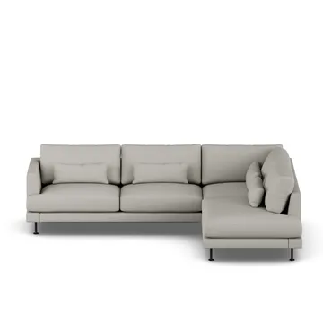 Bredhult soffa - Same Grey 6673-svart stål, 3-sits A1 - 1898