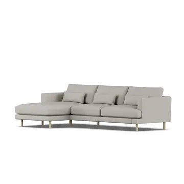 Bredhult soffa - Same Grey 6673-vitoljad ek, 2,5-sits C2 - 1898