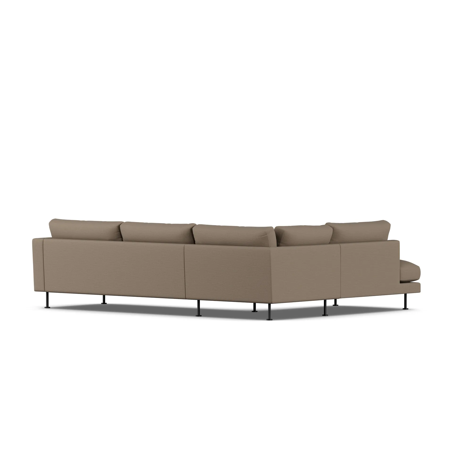 Bredhult soffa, Same Mole 6674-svart stål, 3-sits A2 1898