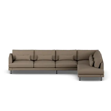 Bredhult soffa - Same Mole 6674-svart stål, 4-sits B1 - 1898