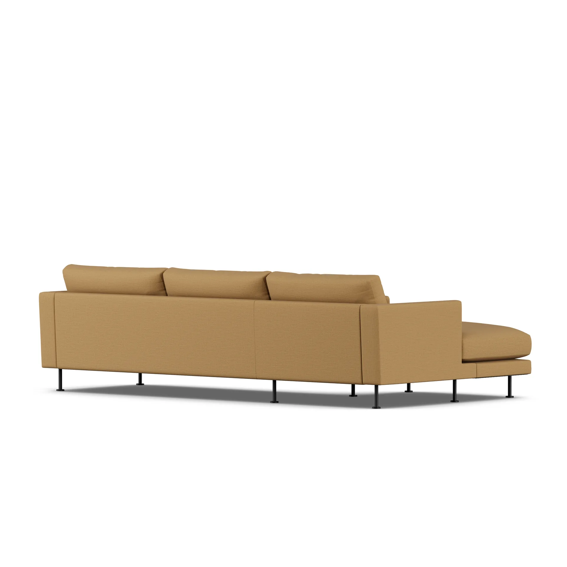 Bredhult soffa, Same Ochre 6676-svart stål, 2,5-sits C2 1898