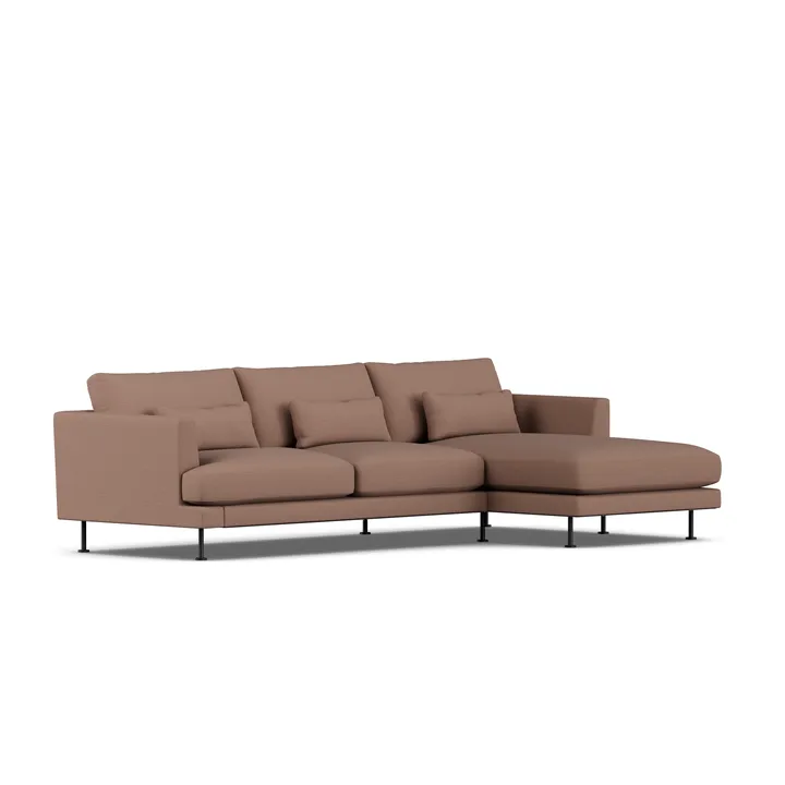 Bredhult soffa - Same Rust 6675-svart stål, 2,5-sits C1 - 1898