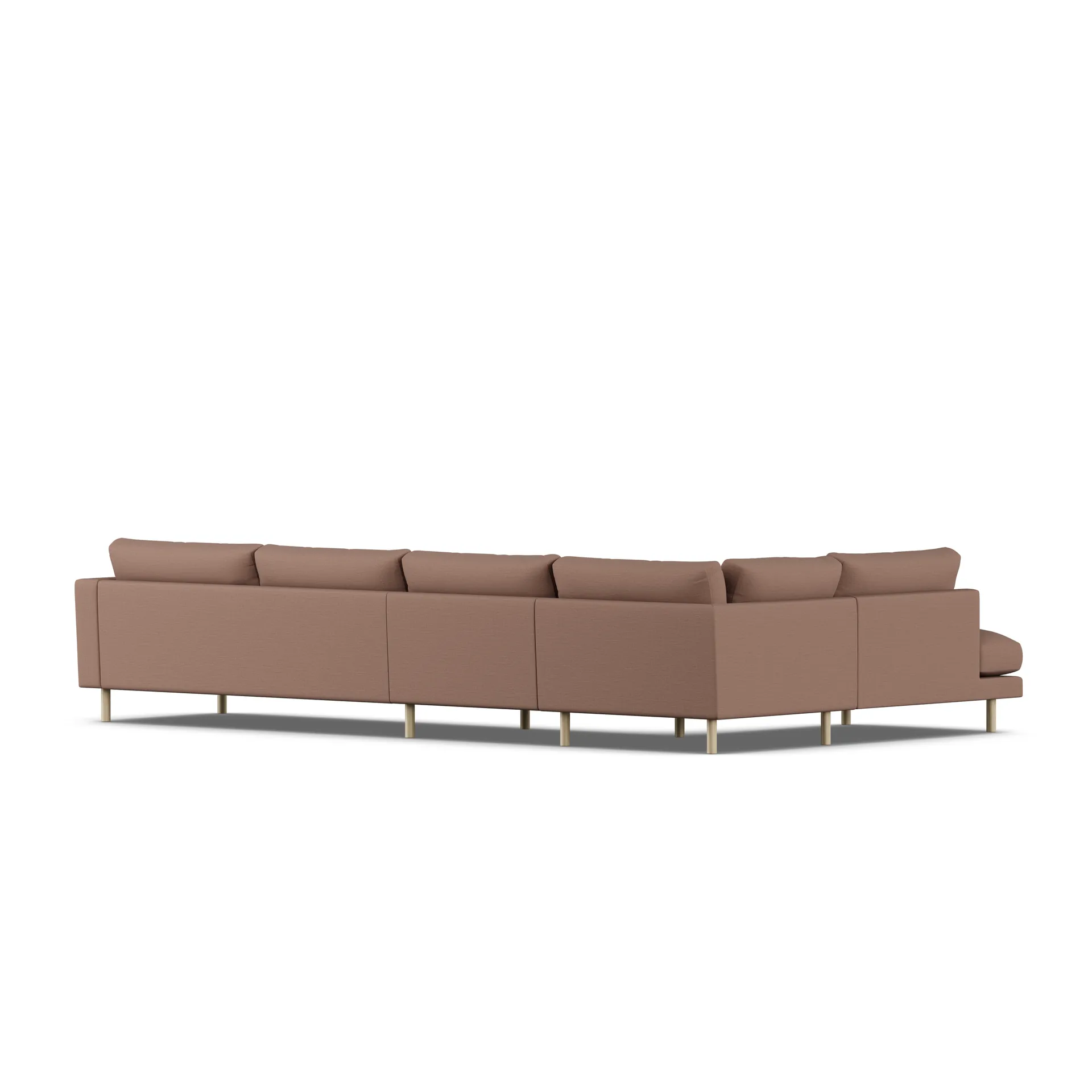 Bredhult soffa, Same Rust 6675-vitoljad ek, 4-sits B2 1898