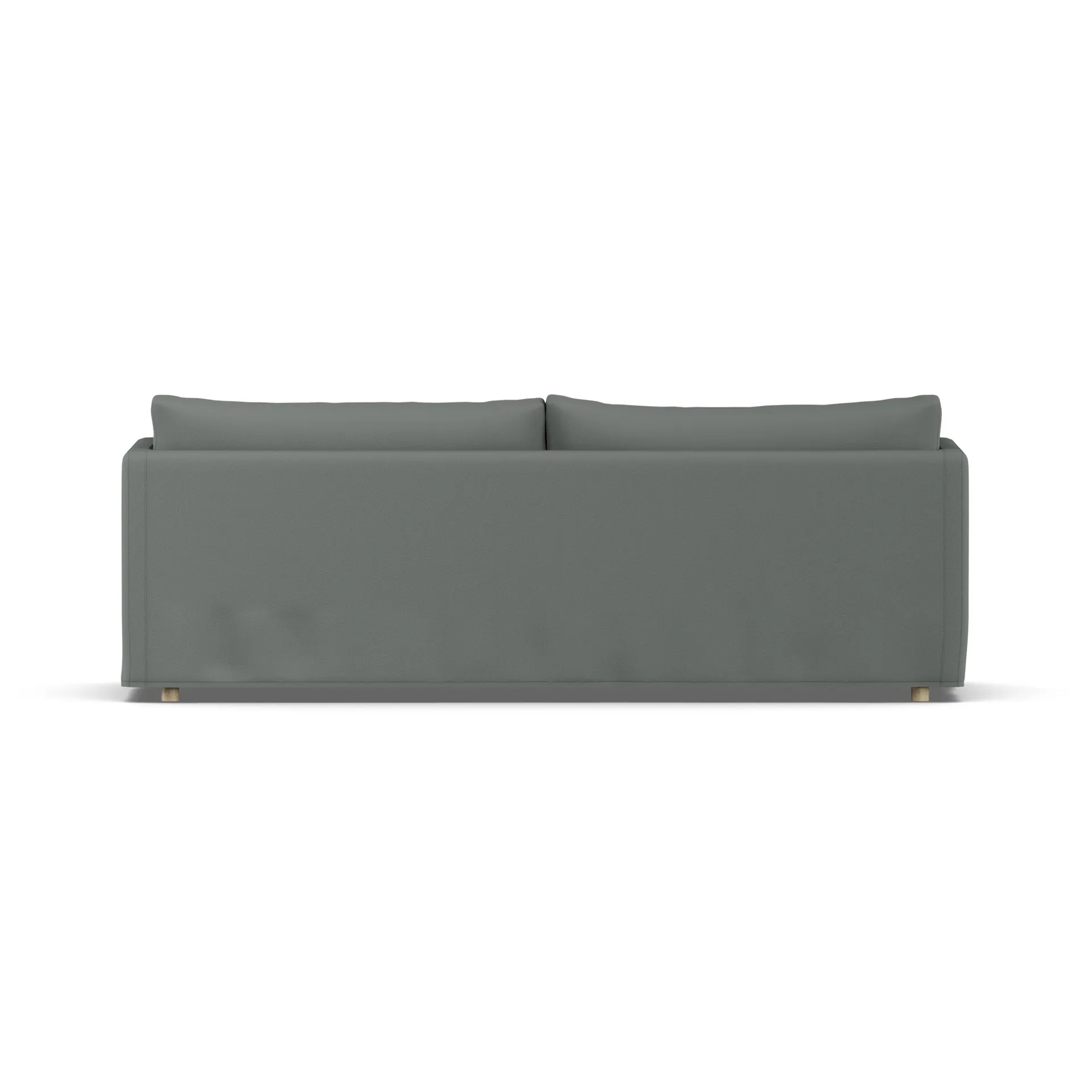 Linnevik soffa, Caleido grey 1240-vitoljad ek, 4-sits, med kappa 1898
