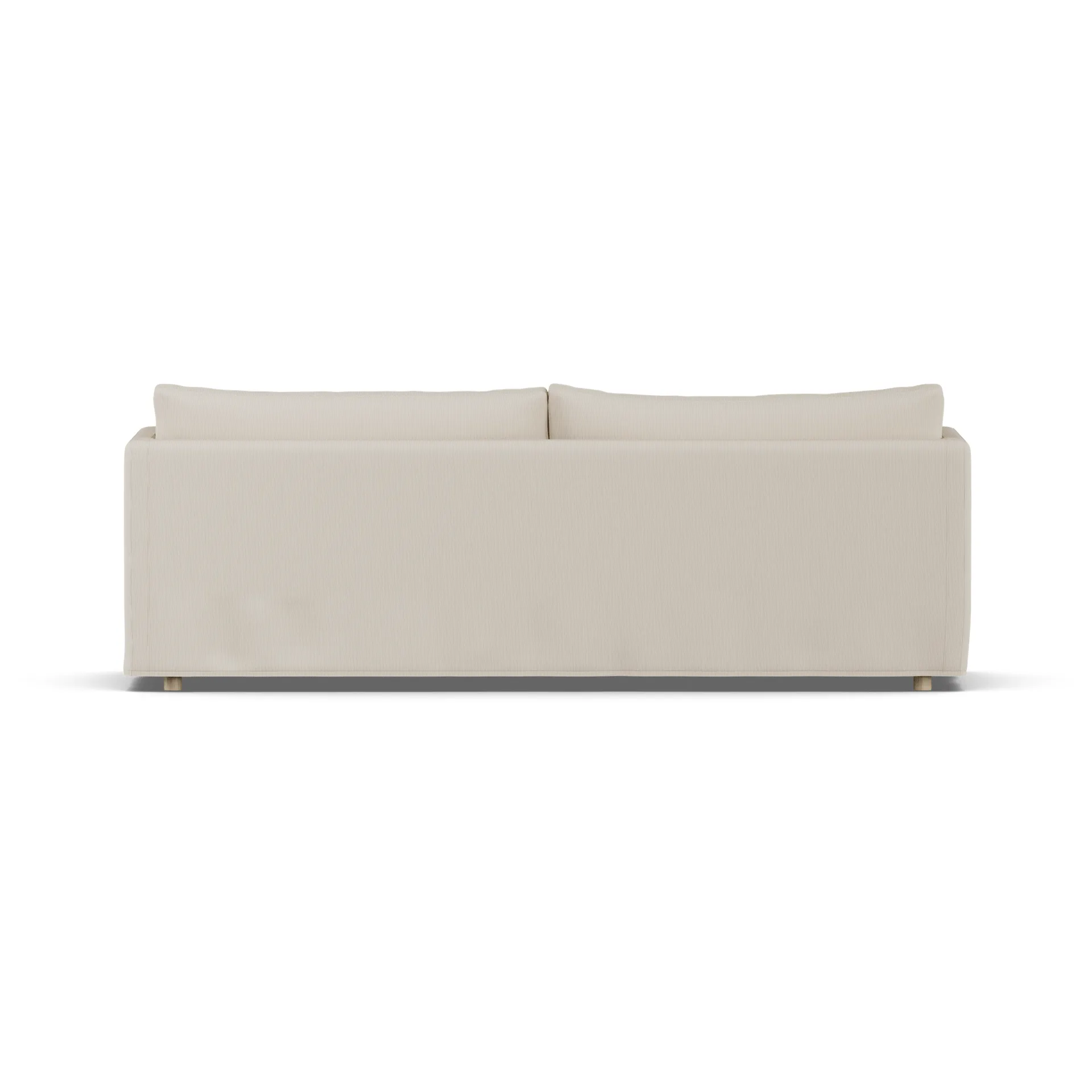 Linnevik soffa, Jump Beige 1956-vitoljad ek, 4-sits, med kappa 1898