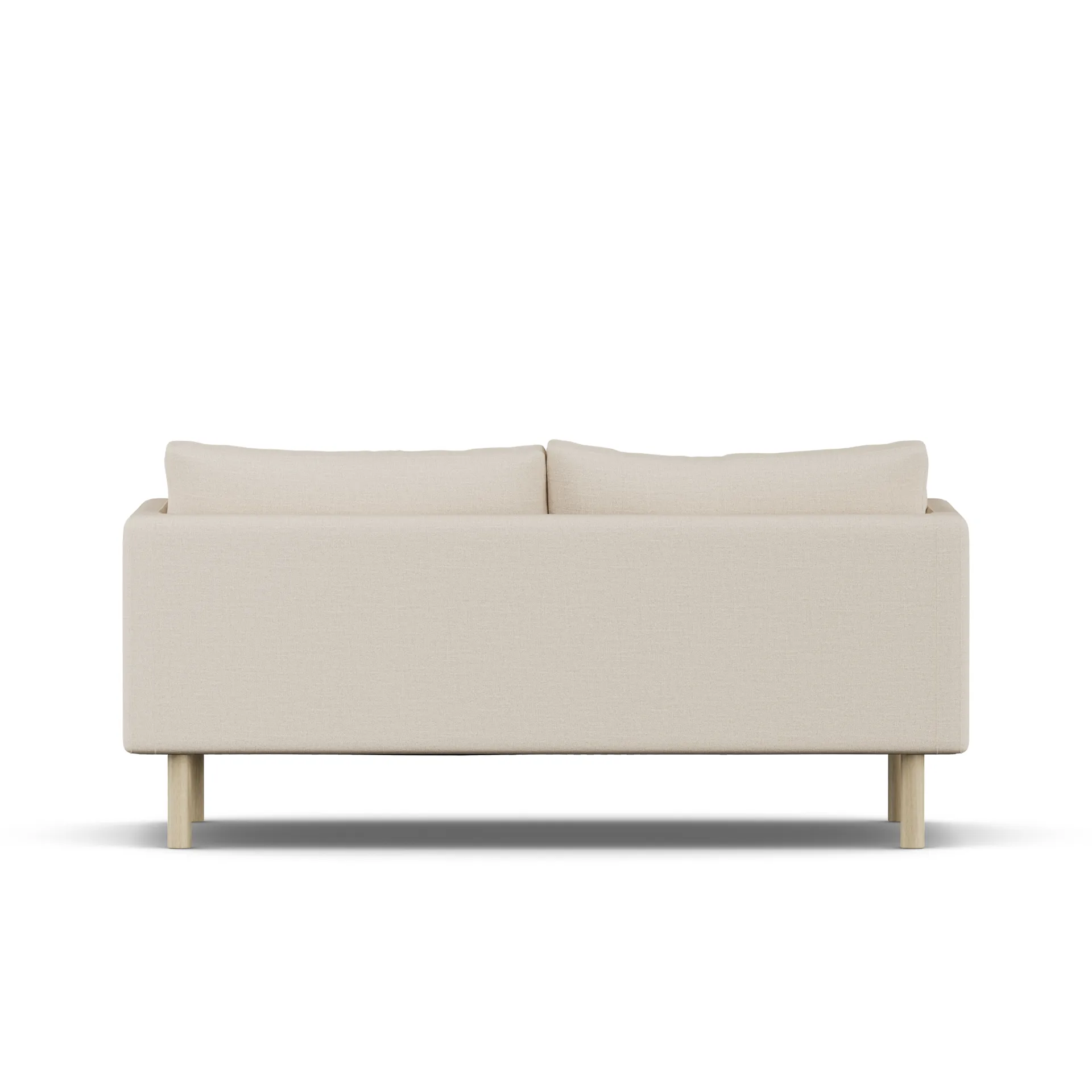 Linnevik soffa, Same Beige 6670-vitoljad ek, 2-sits 1898