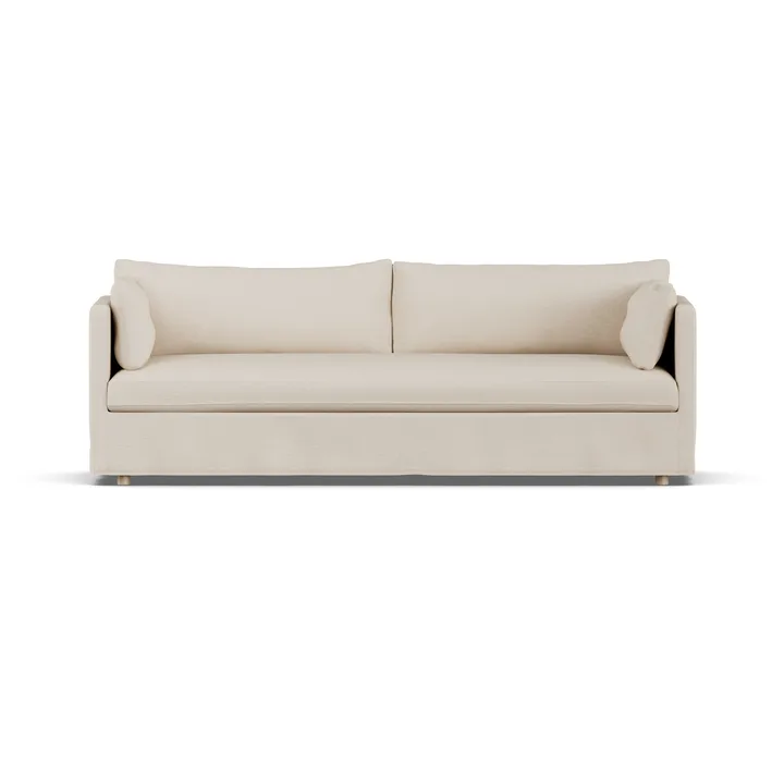 Linnevik soffa - Same Beige 6670-vitoljad ek, 4-sits, med kappa - 1898