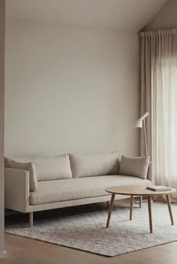 Linnevik soffa - Same Beige 6670-vitoljad ek, 4-sits - 1898