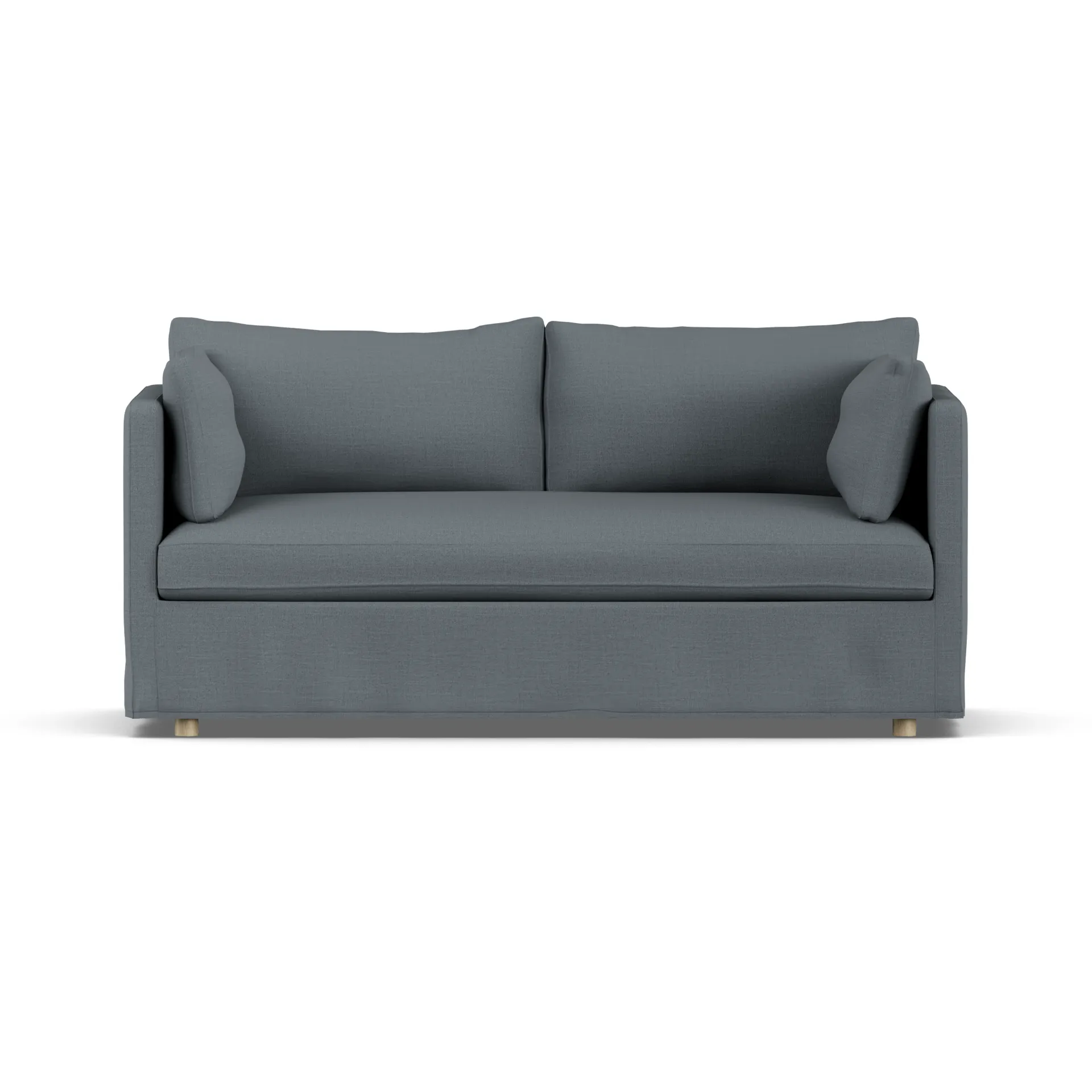 Linnevik soffa, Same Blue 6678-vitoljad ek, 2-sits, med kappa 1898
