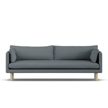 Linnevik soffa - Same Blue 6678-vitoljad ek, 4-sits - 1898