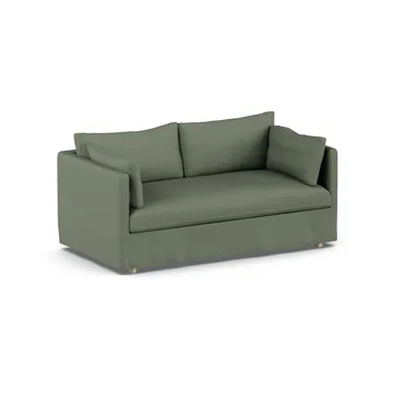Linnevik soffa - Same Forest 6677-vitoljad ek, 2-sits, med kappa - 1898
