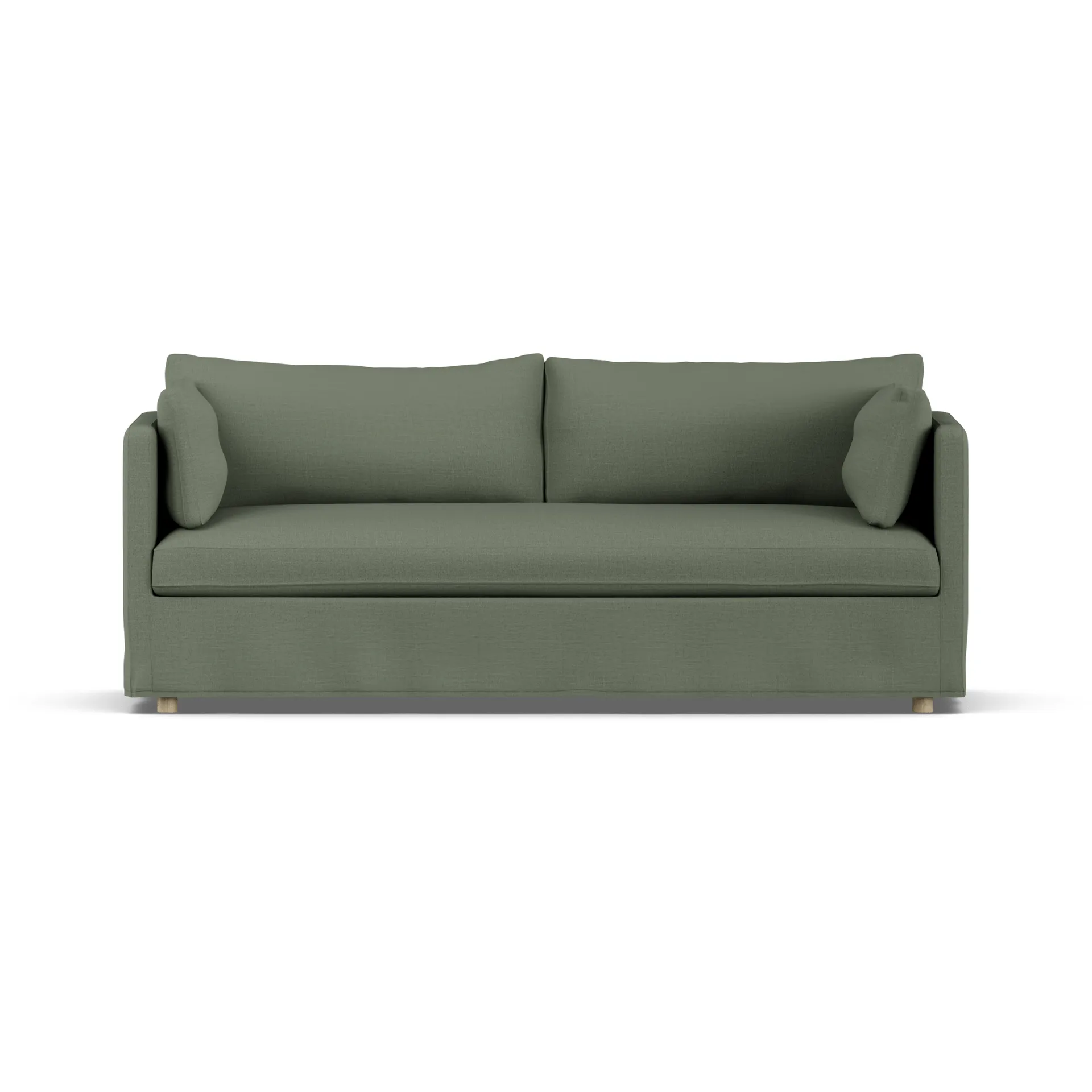 Linnevik soffa, Same Forest 6677-vitoljad ek, 3-sits, med kappa 1898