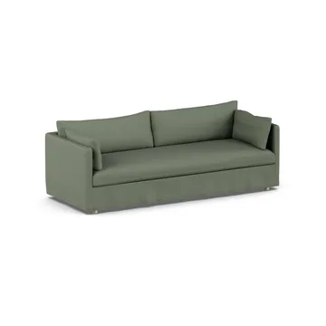 Linnevik soffa - Same Forest 6677-vitoljad ek, 4-sits, med kappa - 1898