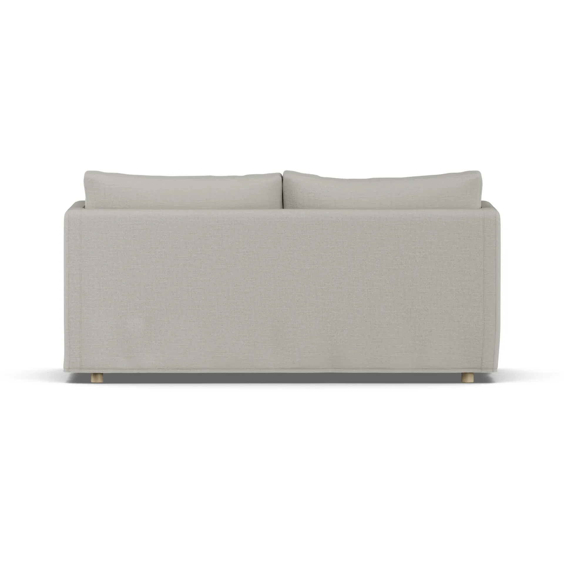 Linnevik soffa, Same Grey 6673-vitoljad ek, 2-sits, med kappa 1898