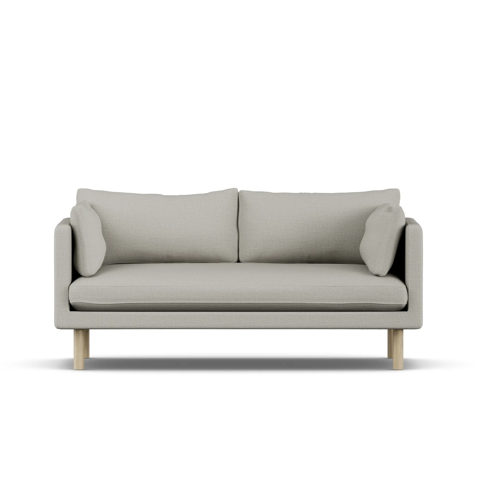 Linnevik soffa, Same Grey 6673-vitoljad ek, 2-sits 1898