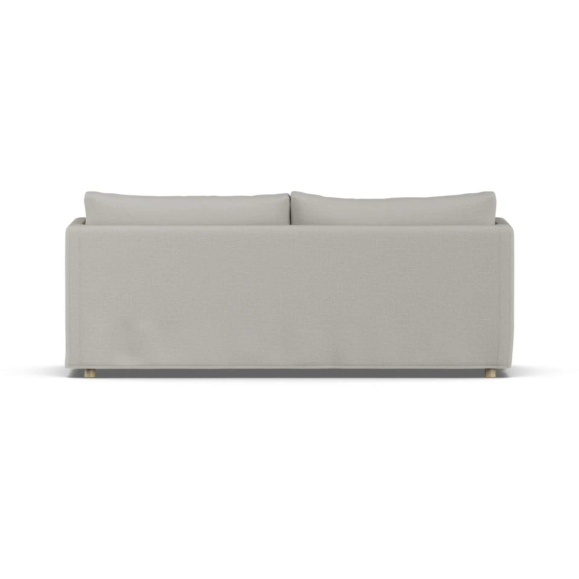 Linnevik soffa, Same Grey 6673-vitoljad ek, 3-sits, med kappa 1898
