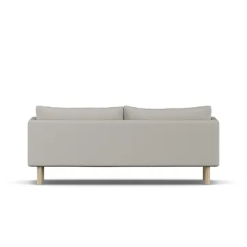 Linnevik soffa - Same Grey 6673-vitoljad ek, 3-sits - 1898