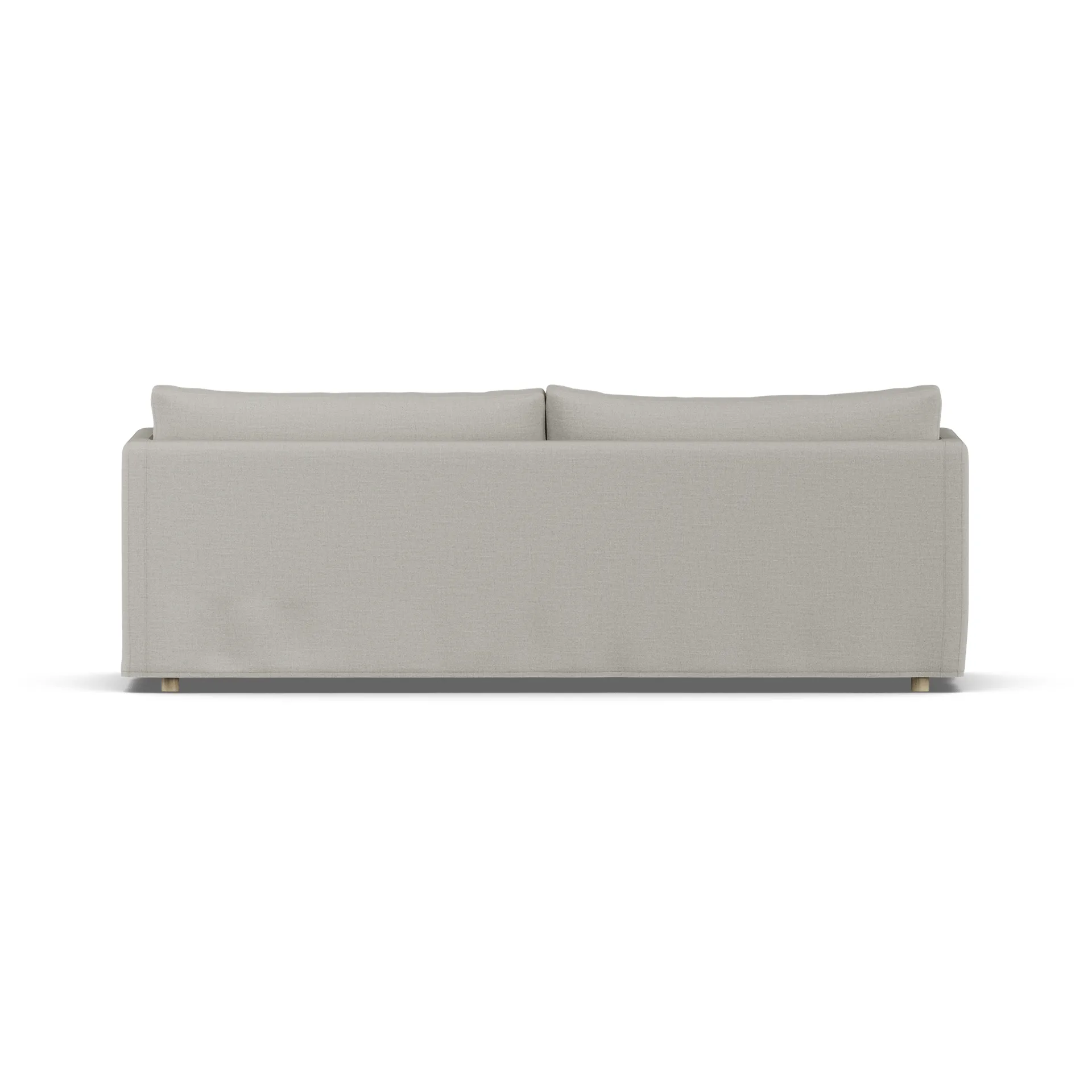 Linnevik soffa, Same Grey 6673-vitoljad ek, 4-sits, med kappa 1898