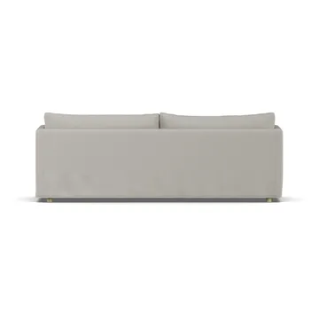 Linnevik soffa - Same Grey 6673-vitoljad ek, 4-sits, med kappa - 1898
