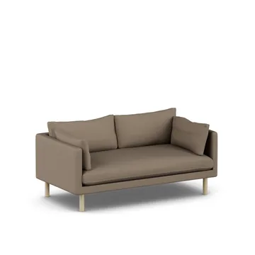 Linnevik soffa - Same Mole 6674-vitoljad ek, 2-sits - 1898