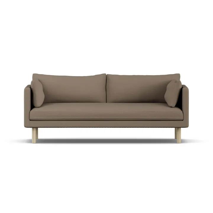 Linnevik soffa - Same Mole 6674-vitoljad ek, 3-sits - 1898