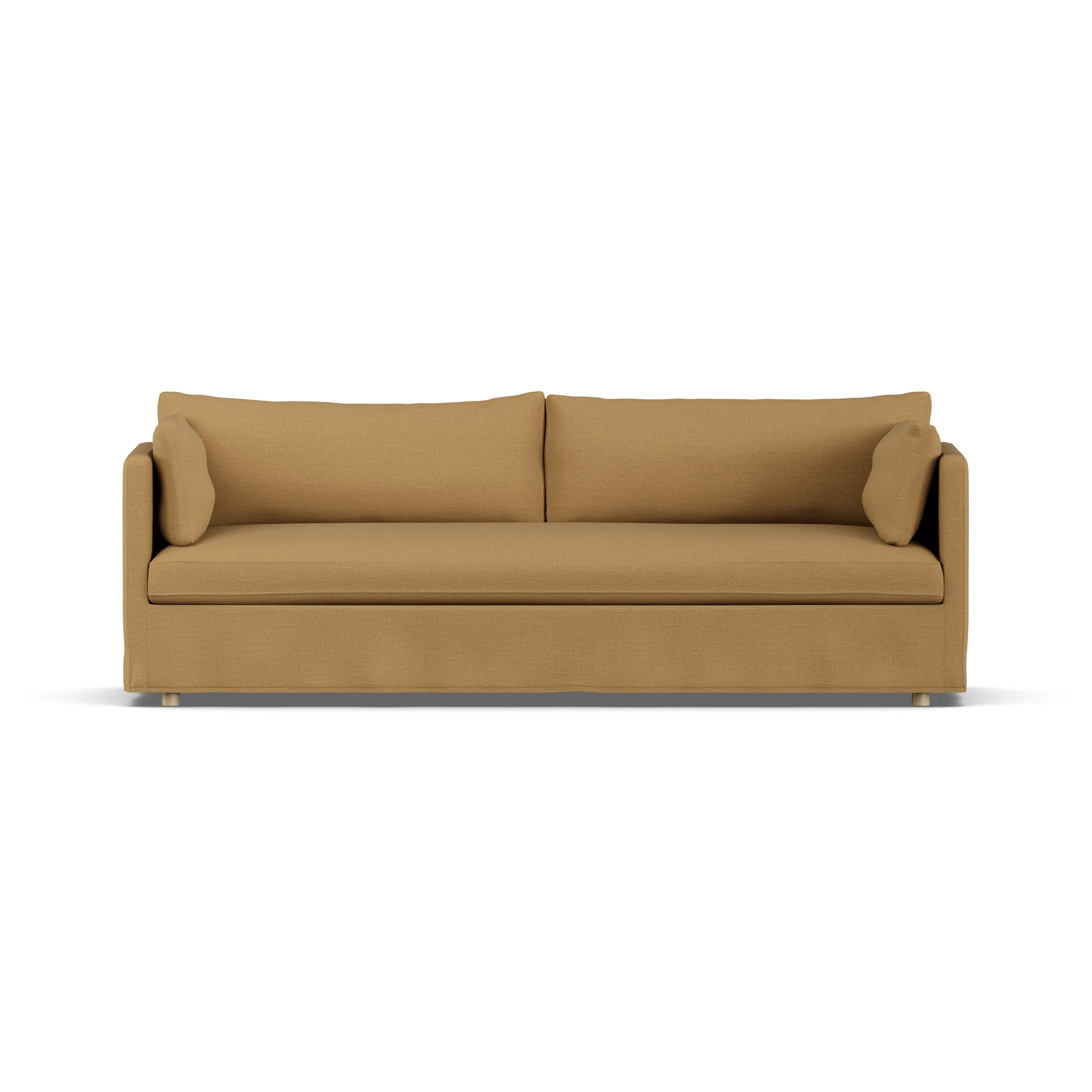 Linnevik soffa, Same Ochre 6676-vitoljad ek, 4-sits, med kappa 1898