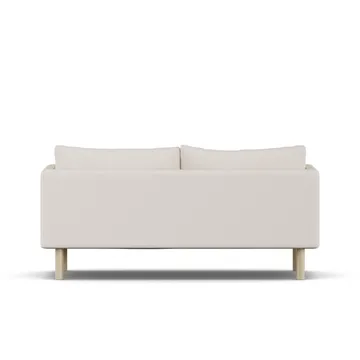 Linnevik soffa - Same Off White 6671-vitoljad ek, 2-sits - 1898