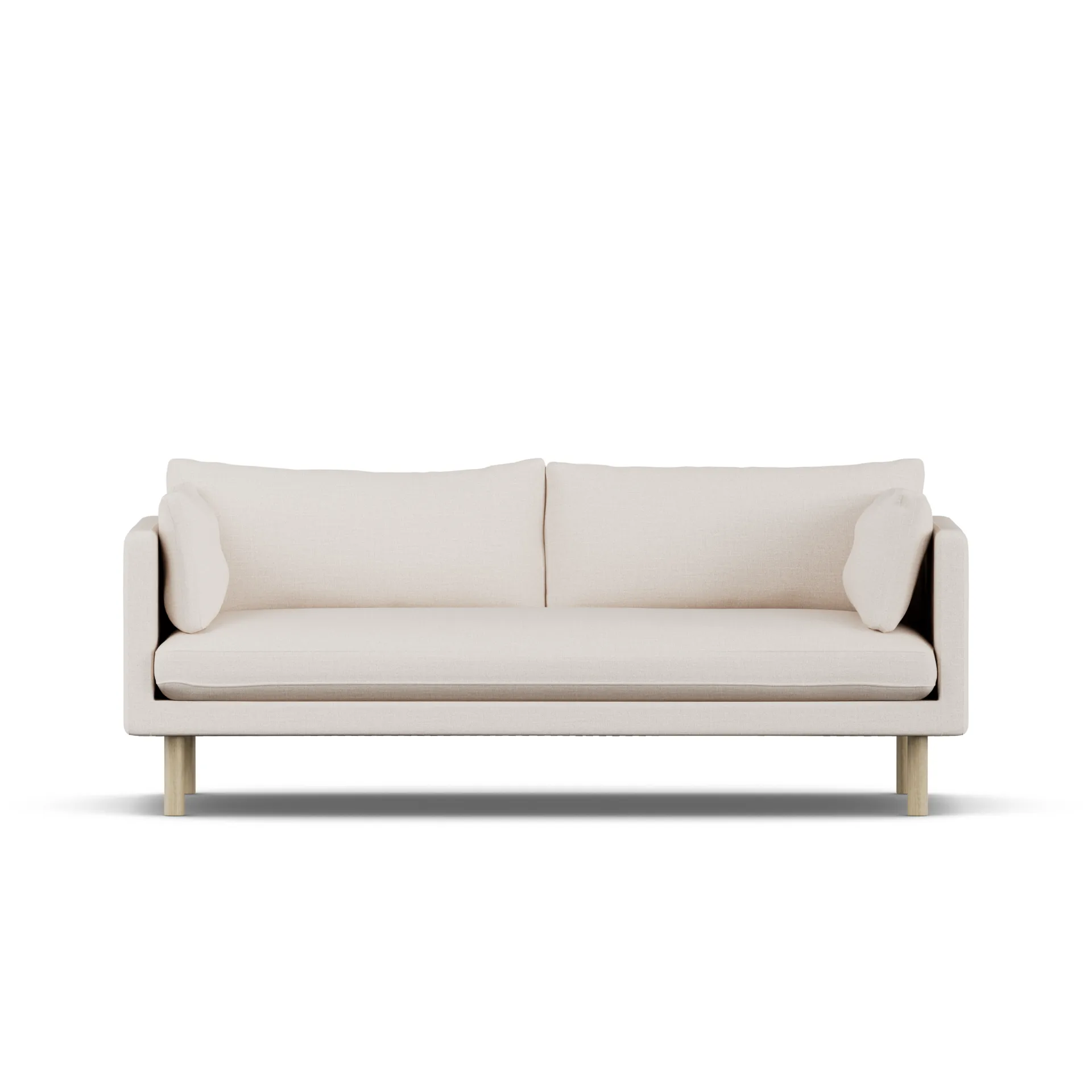 Linnevik soffa, Same Off White 6671-vitoljad ek, 3-sits 1898