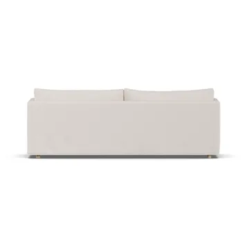 Linnevik soffa - Same Off White 6671-vitoljad ek, 4-sits, med kappa - 1898
