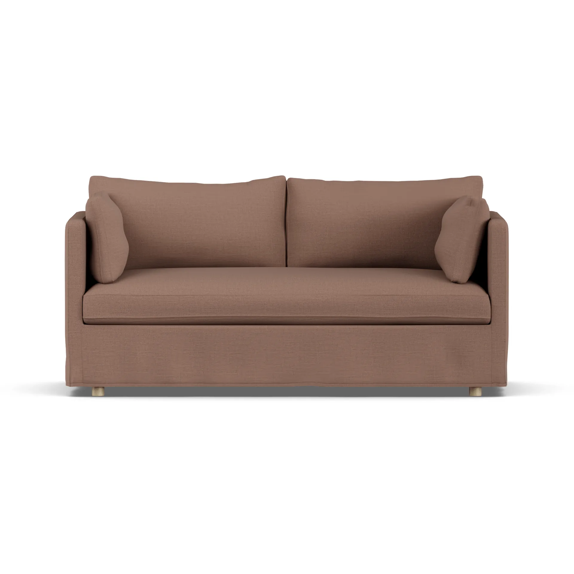 Linnevik soffa, Same Rust 6675-vitoljad ek, 2-sits, med kappa 1898