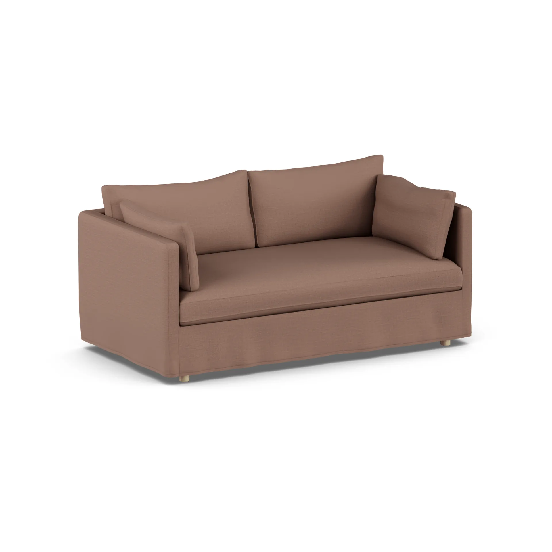Linnevik soffa, Same Rust 6675-vitoljad ek, 2-sits, med kappa 1898