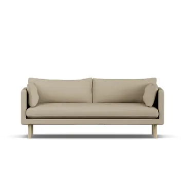 Linnevik soffa - Same Sand 6672-vitoljad ek, 3-sits - 1898