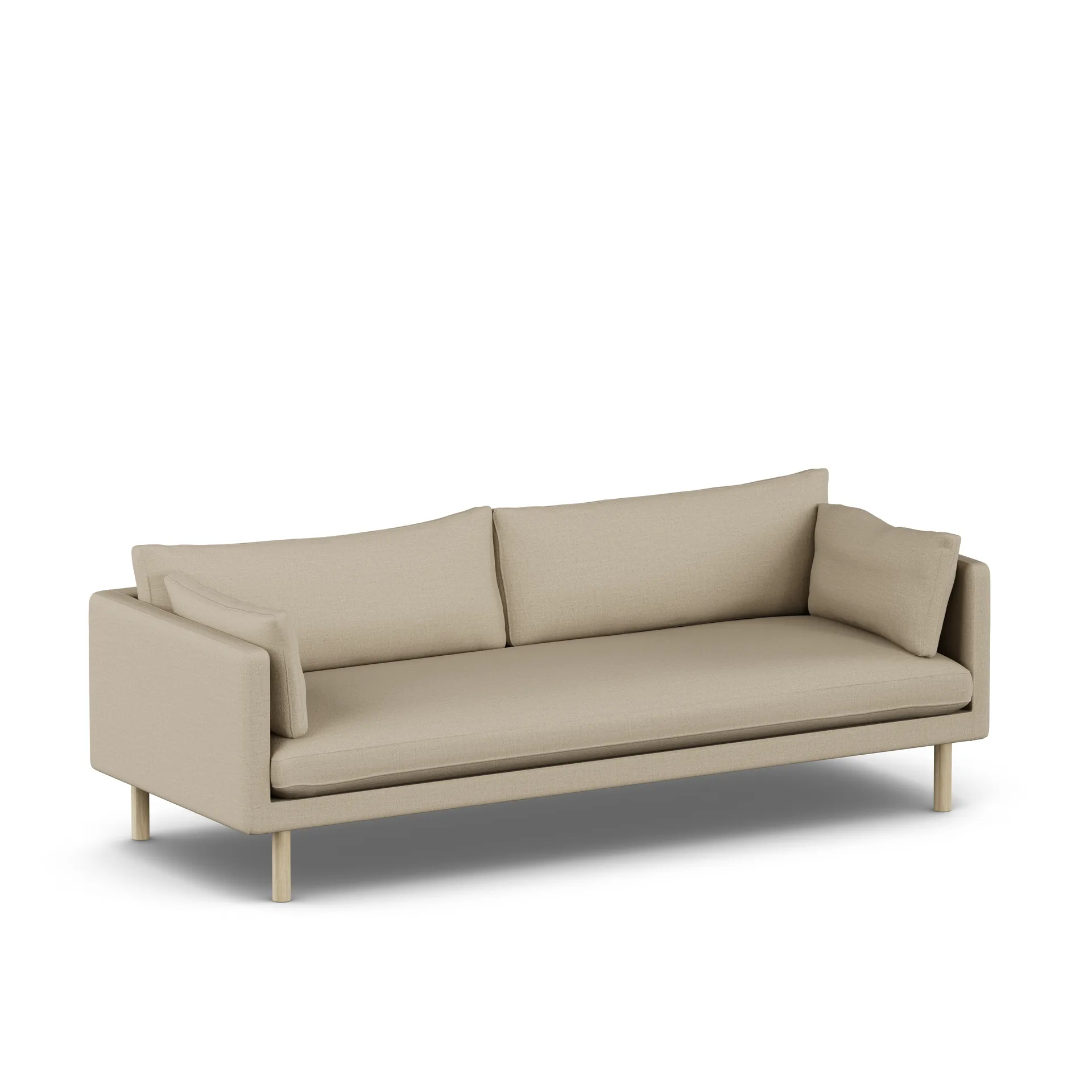 Linnevik soffa, Same Sand 6672-vitoljad ek, 4-sits 1898