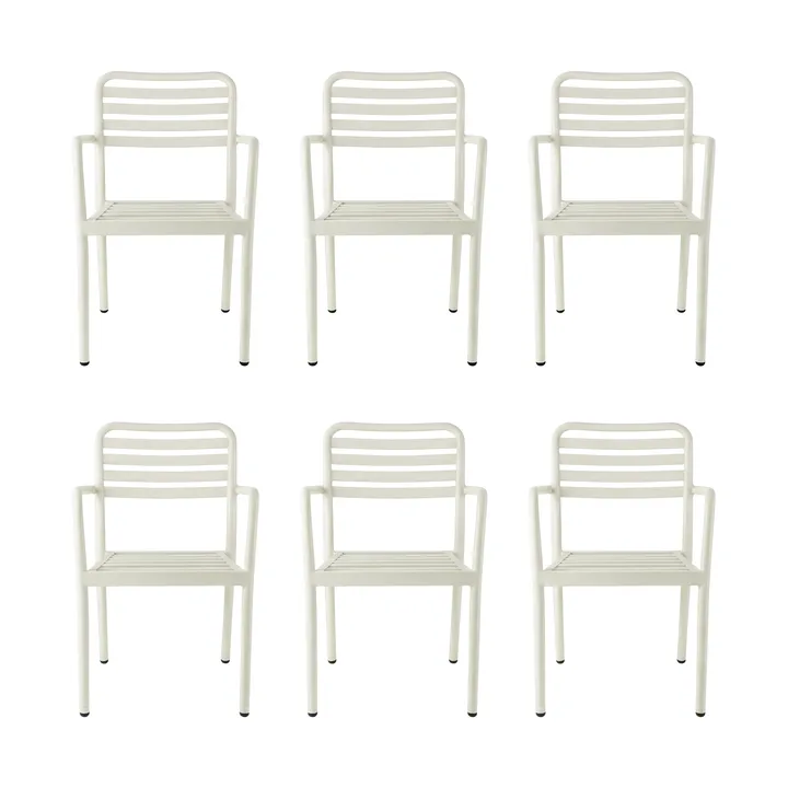 Messina karmstol, Off white, 6-pack - 1898